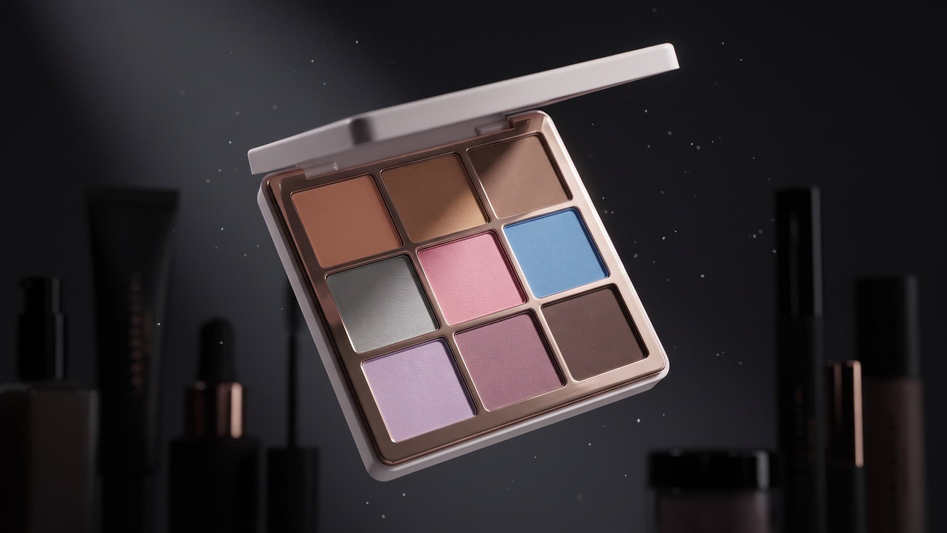 Product film frame, powder caught mid-air